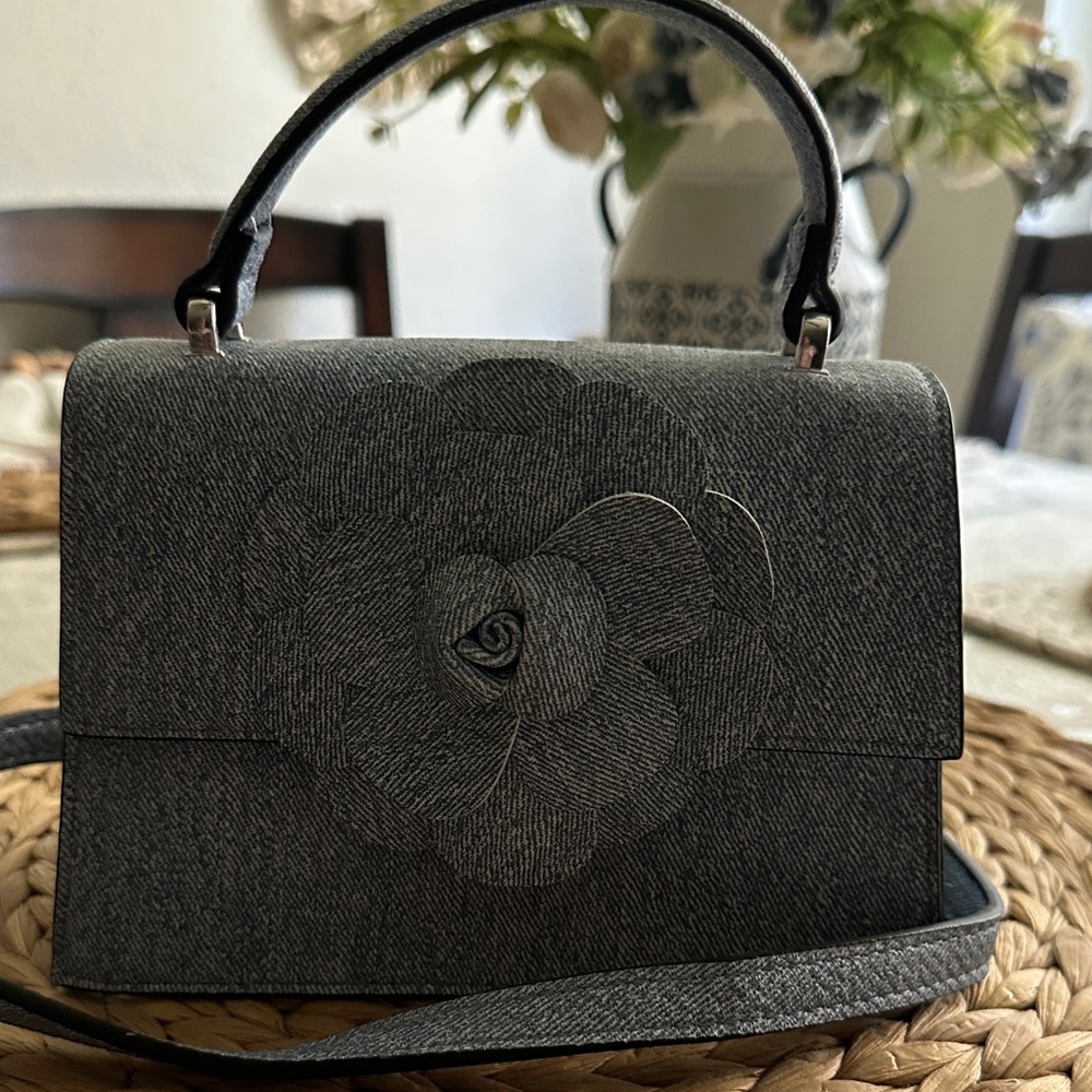 Elegant Gray Floral Women's Bag ALDO